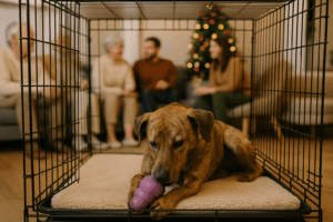 Kiss Dog Training in Kansas City Dog Comfortable at the Holidays